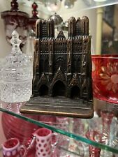 Antique Cast Iron Cathedral Bookend Reims Notre Dame