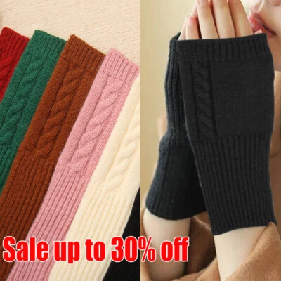 UK NEW Factory Seconds Cashmere Fingerless Gloves From Turtle Doves - Image 1 of 4