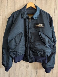Alpha Industries Jacket Flyers CWU 45 Men's Bomber Military Flight USA size L - Picture 1 of 17