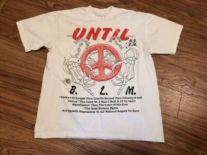 Rare ONLINE CERAMICS Black Lives Matter BLM Good Over Evil T Shirt Streetwear L - Picture 1 of 8