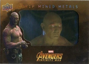 Avengers Infinity War, Upper Deck 2018: SMM33 Strip Mined Metals Drax SSP Card - Foto 1 di 1