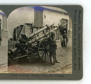 Telescope Captured from the Germans Keystone Stereoview - Picture 1 of 3