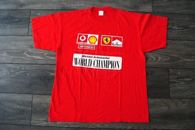 FERRARI MARLBORO MICHAEL SCHUMACHER 2000S T-SHIRT SIZE MENS XXL VINTAGE 1 STITCH - Image 1 of 4