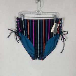 Terra & Sky NEW Womens 1X Plus Tummy Control High Waist Bikini Swim Bottom NWT - Picture 1 of 9