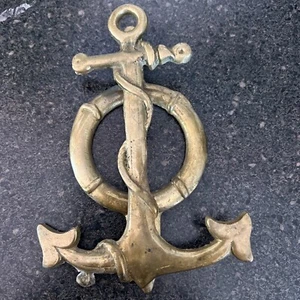 Vintage Brass Anchor Door Knocker - Picture 1 of 24