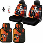 For Chevrolet New Car Seat Covers Mats and Keychain DC Comics Harley Quinn Set