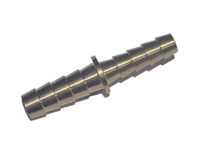 5/16 X 1/4 Hose Barb Mender Union Splicer Brass Pipe Fitting Gas Fuel Water Air - Picture 1 of 5