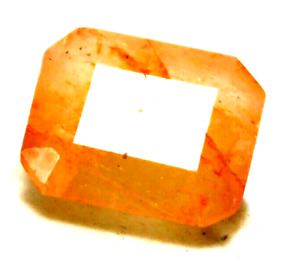 Natural Emerald Cut 10.10 Cts Yellow Sapphire Loose Gemstone RM1149