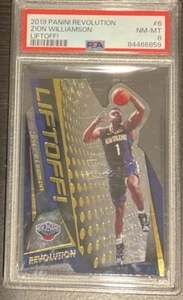 ZION WILLIAMSON 2019 Panini Revolution LIFTOFF! Die-Cut RC Rookie PSA 8 - Picture 1 of 2