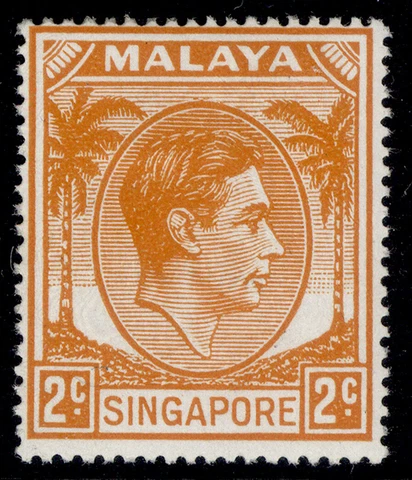 SINGAPORE GVI SG17, 2c orange, M MINT Cover