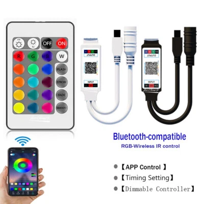 RGB LED Controller Bluetooth-compatible 24key IR wireless Remote For led stirp - Image 1 of 4
