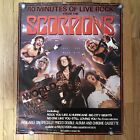 RARE 80 MINUTES OF LIVE ROCK SCORPIONS 1985 VHS MUSIC CONCERT STORE PROMO POSTER