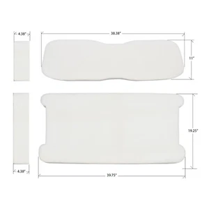Insertos de espuma de repuesto para asiento de carro de golf Club Car DS Post-2000 - Imagen 1 de 4
