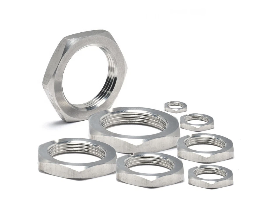 Sechskantmutter Flache Form Linksgewinde DIN 439 Stahl verzinkt / Edelstahl - Bild 1 von 1