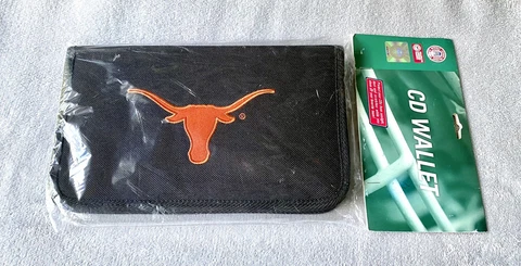 Texas Longhorns Cd Wallet Protects Your Favorite Music CDs Cover