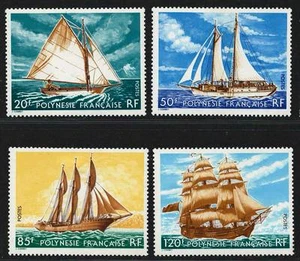 French Polynesia 1977 VF Mint Hinged Stamps Scott # 296-299 CV 37.50 $ - Picture 1 of 2