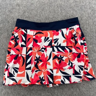 Callaway Opti-Dri L Golf Skort Tennis Tropical Floral Pull On Skirt Polyester - Image 1 of 4