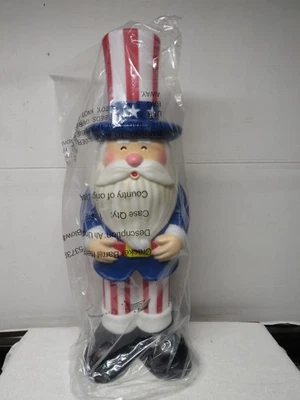 CREATIVE DESIGN New Cracker Barrel 24" Americana July 4th/Flag Day Patriotic Uncle Sam Blow Mold