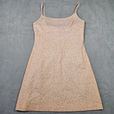 Vintage Y2K Rampage Mini Dress Size 5 Micro Floral Cotton Coquette Preppy 90s - Image 1 of 4