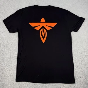 Firefly Aerospaziale Camicia Uomo Grande Nera Arancione Logo Grafica T-shirt Girocollo Spazio - Foto 1 di 9
