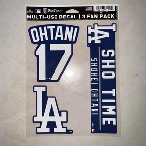 Los Angeles Dodgers Shohei Ohtani - Sheet Of 3 Decals - Picture 1 of 1