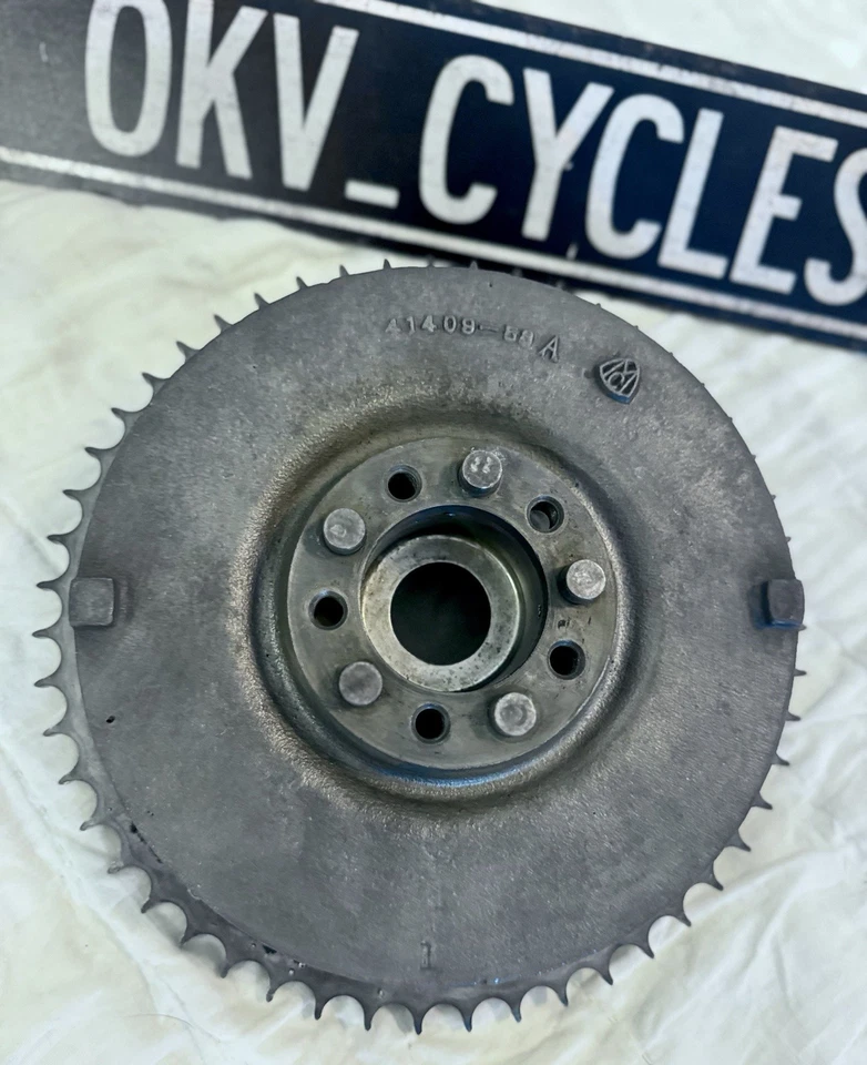 HARLEY DAVIDSON PANHEAD/KNUCKLEHEAD FL FLH DUO GLIDE OEM REAR BRAKE DRUM - Image 1 of 4