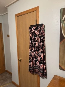 Robert Louis NWT XL Multi-Color w/Floral Print Pull-On Belted Maxi Skirt - Picture 1 of 4