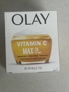 Olay Vitamin C Max 2X Peptides Lightweight Moisturizer 48g/1.7fl.oz. New In Box - Picture 1 of 1