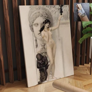 Mythology Allegory Gustav Klimt Sculpture Art Nouveau Print 20X30 Inch - Picture 1 of 4