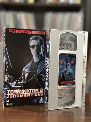 Terminator 2 Judgment Day Custom Chrome VHS 1991 Arnold Schwarzenegger Tested - Image 1 of 4