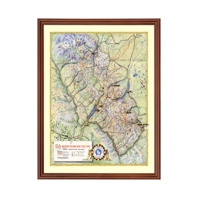 Mapa antiguo del Parque Nacional Glacier, MT 1939 - Glaciar vintage Foto 1 de 4