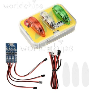 Drahtloses Navigationslicht 1S Wiederaufladbar 4 Modi LED Lichter für RC Flugzeug FPV - Bild 1 von 31