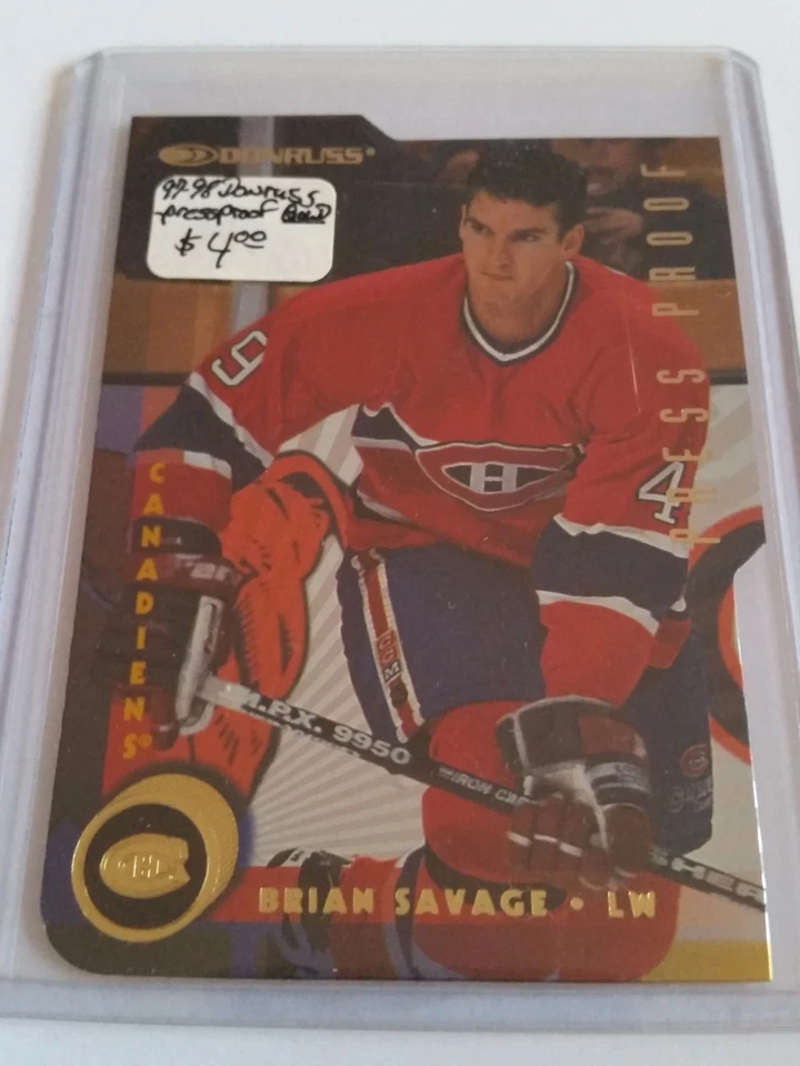  1997-98 Donruss Press Proofs Gold #109 Brian Savage : Montreal Canadiens - Image 1 of 1
