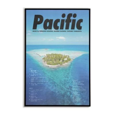 Pacific Hosono Yamashita & Suzuki Album Poster | Retro Japanese City Pop Exotica