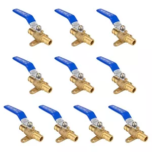 Válvula de bola de latón / oreja caída libre de plomo de expansión EFIELD 10 PIEZAS 3/4" PEX-A - Imagen 1 de 7