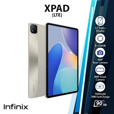 Infinix Xpad Fast Charge Android PC Tablet (LTE/Gold/8GB+256GB/Octa Core) - Image 1 of 4