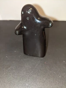 Salt Pepper Shaker Ghost Love and Hugs Black Replacement Halloween Ceramic Piece - Picture 1 of 4