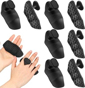 8Pcs Rubber Fingerless Gym Grips,Hand Protection Weight Lifting Gloves for Adult - Picture 1 of 7
