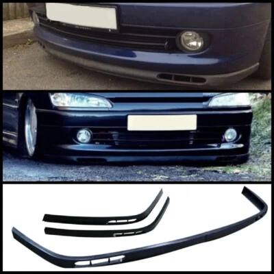 For Peugeot 306 Laguna Lip Front Bumper Splitter Spoiler Euro Lip 2 Pcs - Image 1 of 4