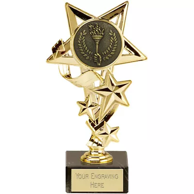 CNC GROUP Trofeo oro cascata stella incisa personalizzato premio squadra grande giocatore