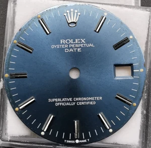 Rolex Dial Quadrante BLU 34mm Oyster Perpetual Date 15000 15200 Calibre 3035 - Imagen 1 de 11