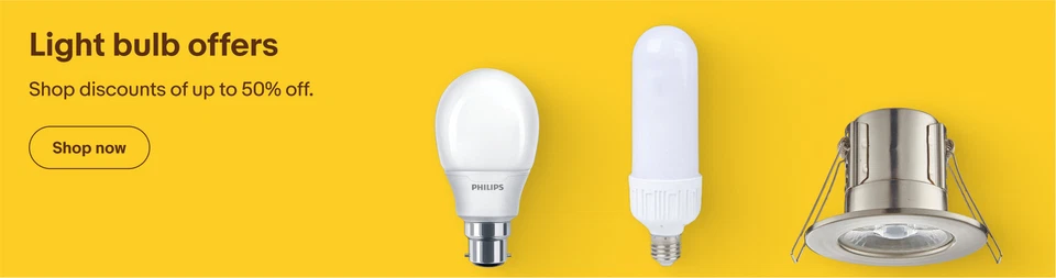 Light bulbs discount sale event