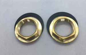 Brass Bath Tap Nuts & rubber Washers seals 3/4” - Picture 1 of 1