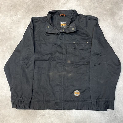 Timberland Pro Series Bomber Jacket Mens XL Full-Zip Utility Coat, Black - Image 1 of 4