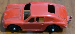 Vintage TOOTSIETOY TOOTSIE TOY PORSCHE RED CHICAGO U.S.A. with TOW HITCH - Picture 1 of 7