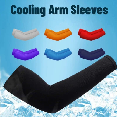 Cooling Arm Sleeves Cover Summer UV Sun Protection Outdoor Sport for Men Women - Image 1 of 4