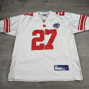 New York Giants Brandon Jacobs Trikot Super Bowl weiß Reebok Jersey 50 - Bild 1 von 11
