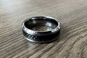 Triton Men's Tungsten Carbide TC 850 Comfort Fit Band Ring sz 9.25 - Picture 1 of 5