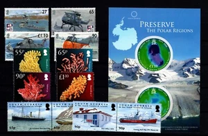 SOUTH GEORGIA 2009 COMMEMORATIVES YEAR SET 3 SETS + 1 M/S MNH - Picture 1 of 1