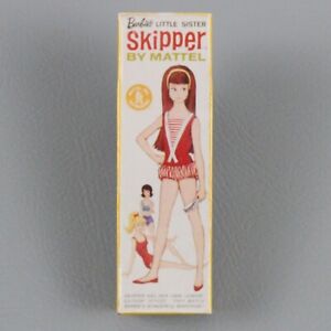 Skipper Doll Box Pin Handcrafted miniature Vintage Barbie 1.75 inch lapel pin